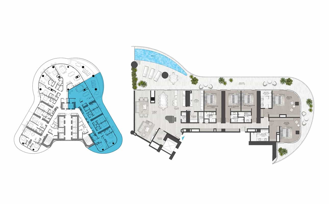 5 Bedroom Super Luxury Floor Plan