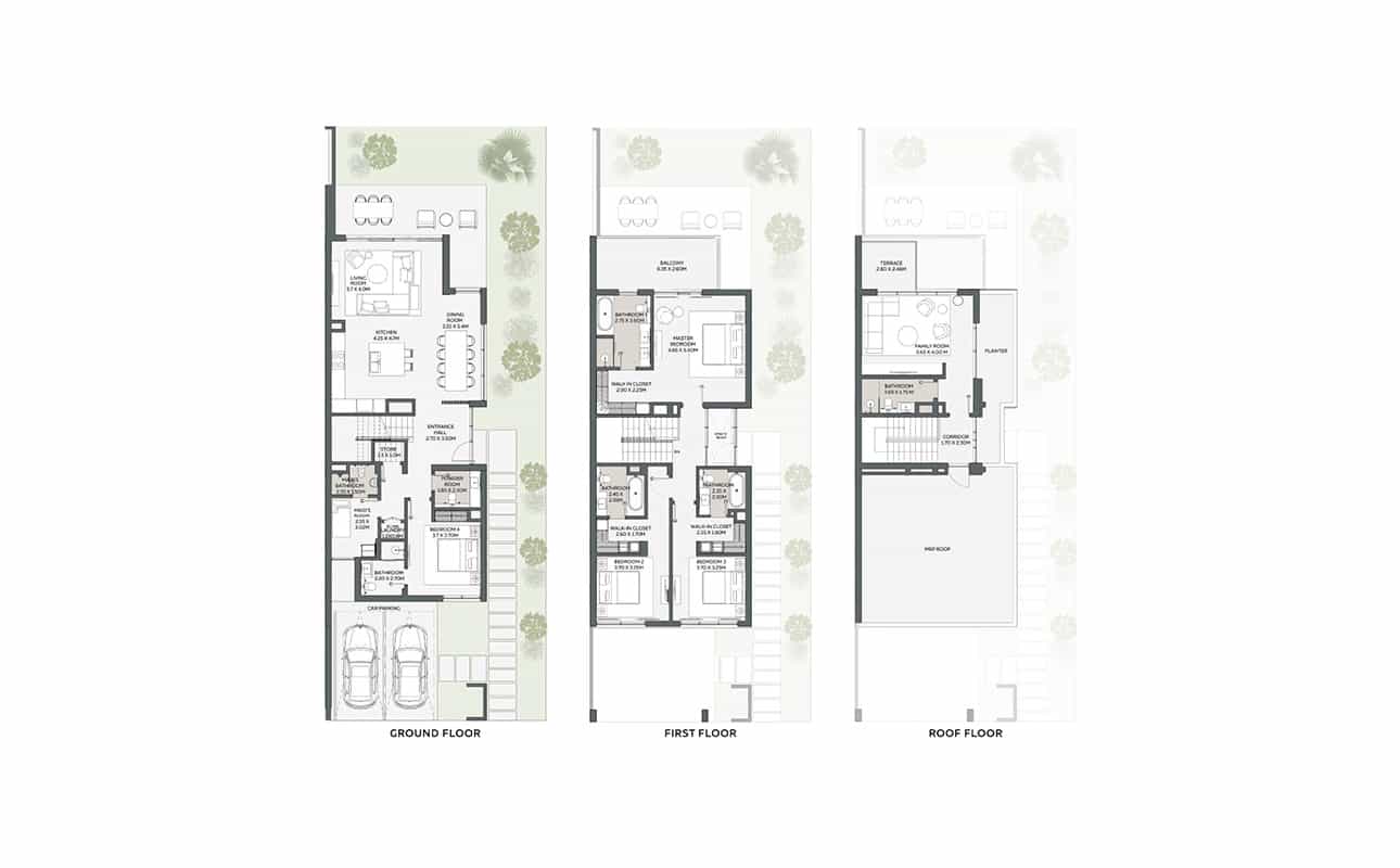 4 BED DUET RHM Floor Plan