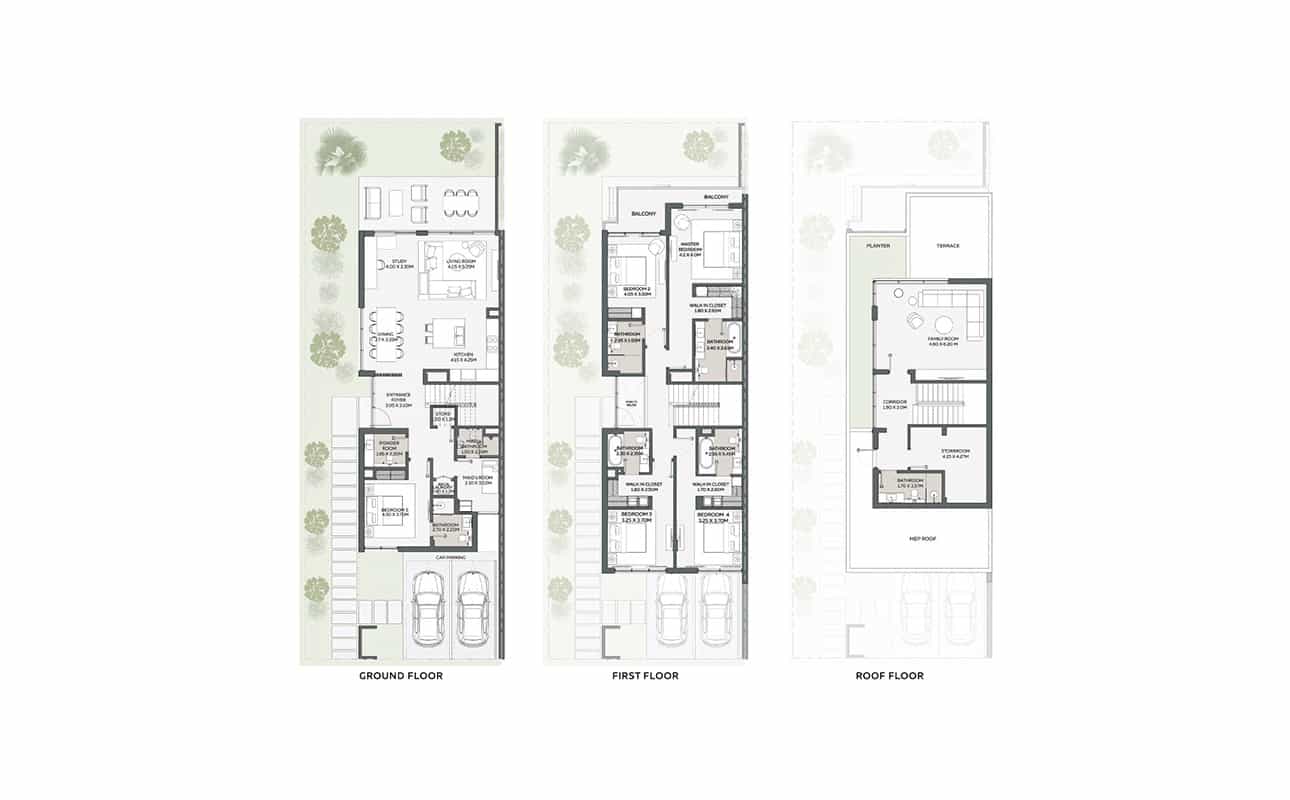 5 BED DUET LHM Floor Plan