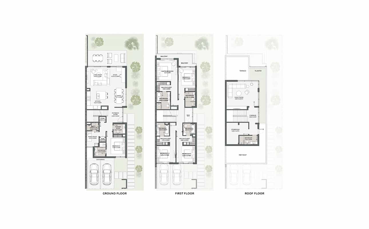 5 BED DUET RHM Floor Plan